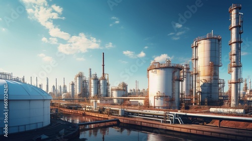 Fuel industry, refinery and fuel storage silos