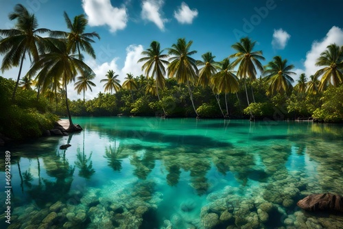 tropical paradise island © Kainat