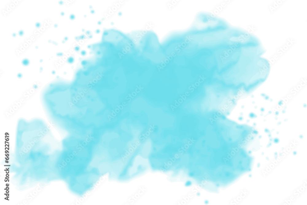 Obraz premium blue watercolor background