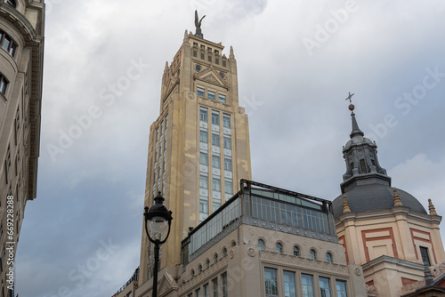 Architecture in the city centre of Madrid, Spain