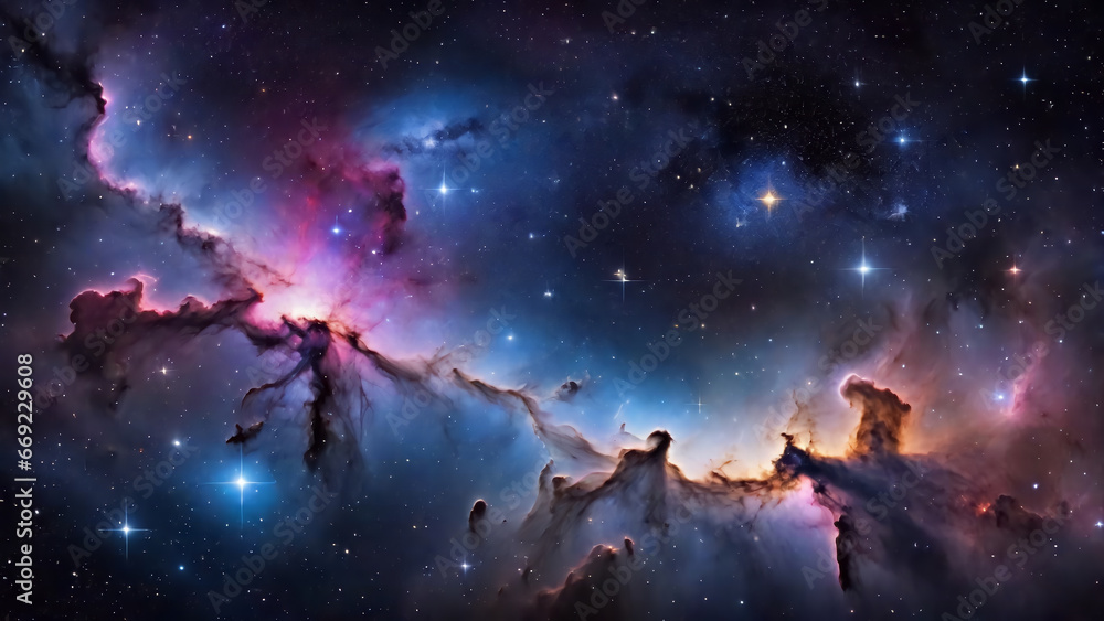 Galaxies, nebulae, and stars are the wonders of the night sky. They reveal the secrets of the universe and its creation. Generative AI Galaxies, nebulae, and stars are the wonders of the night sky. They reveal the secrets of the universe and its creation. Generative AI