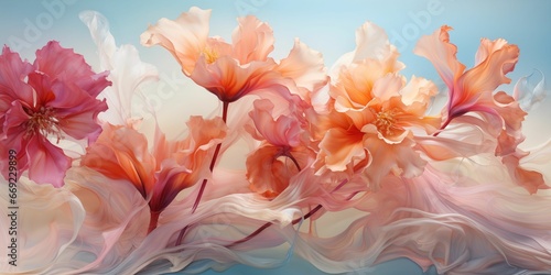 Wallpaper Mural Dreamy color palette, delicate washes. AI Generated Torontodigital.ca