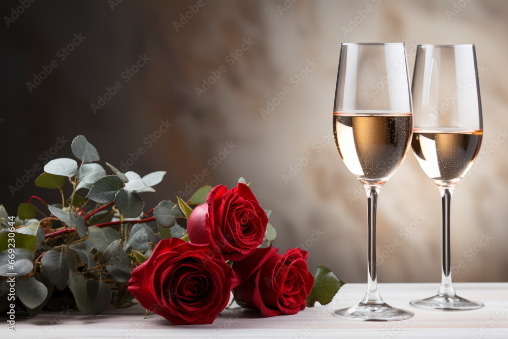 Eternal Romance: Roses and Toasts at Dusk Eternal Romance: Roses and Toasts at Dusk