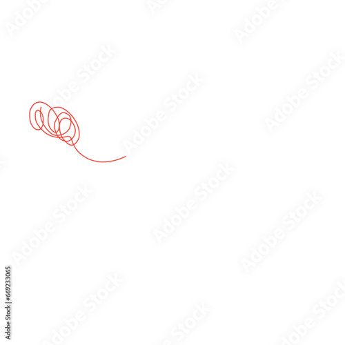 tangled red thread