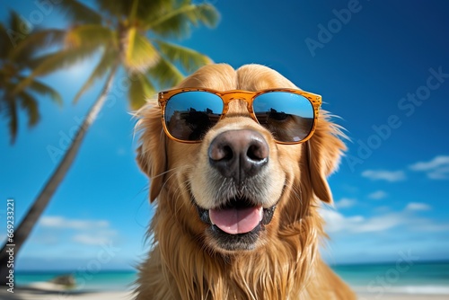 dog on the beach © Vasili