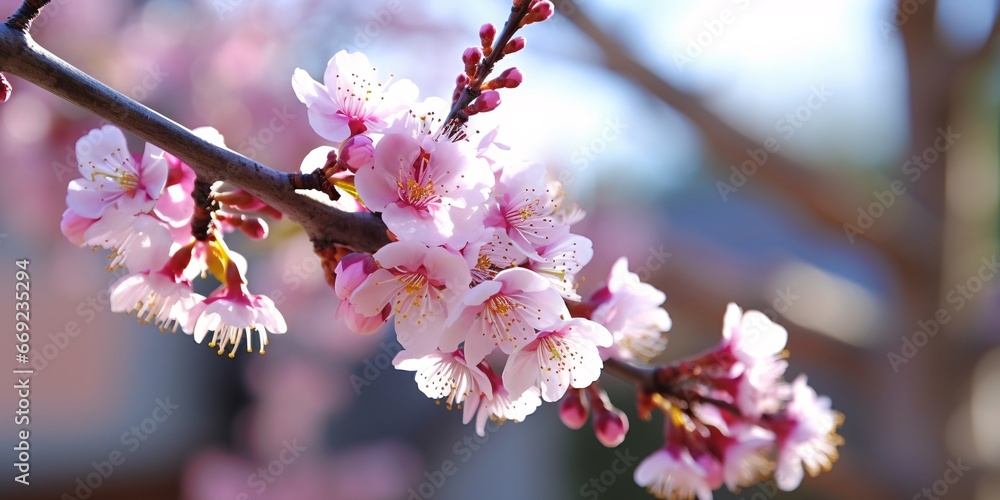 Cherry blossom in spring, close up of beautiful pink flowers Cherry blossom in spring, close up of beautiful pink flowers