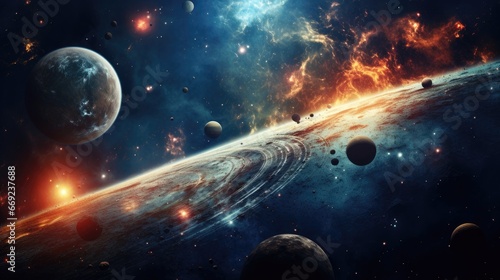 Science fiction, fantasy universe space cosmos galaxy wallpaper background
