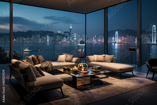 modern living room © Sagra  Photography 