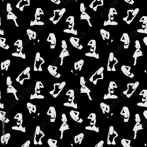 seamless pattern with womens