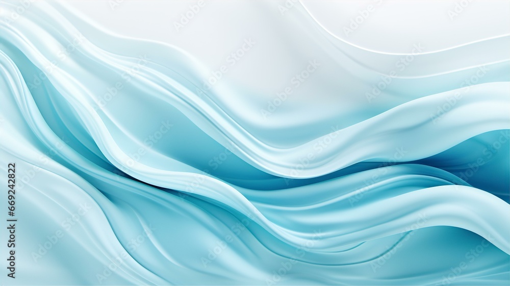 Beautiful blue abstract lines background, smooth lines and twisted shapes in motion