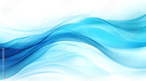 Beautiful blue abstract lines background, smooth lines and twisted shapes in motion © IRStone