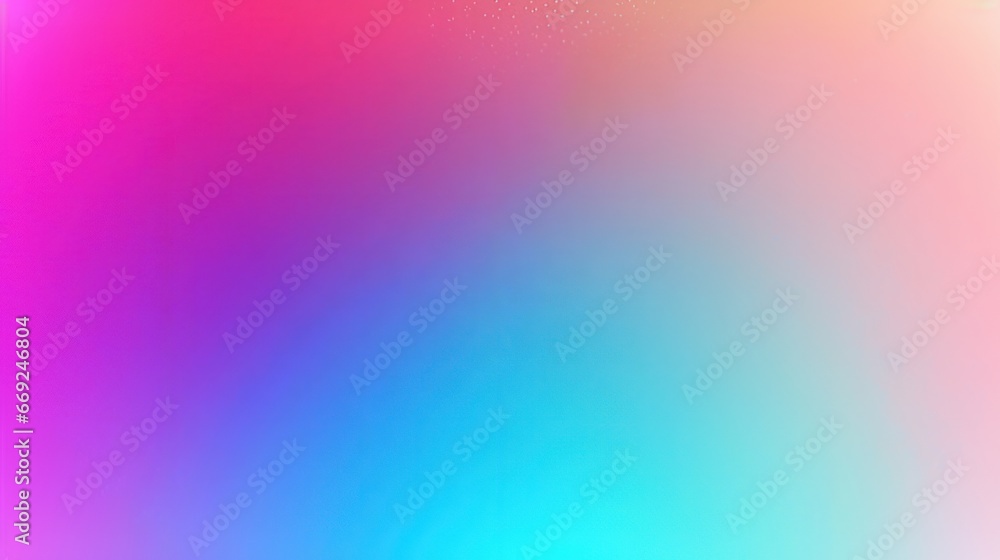 Obraz premium An artistic background featuring a circular color gradient with a grainy noise texture and watercolor-like blur. This vector illustration showcases a holographic effect