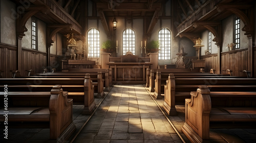 Old wooden Church, historical church photo