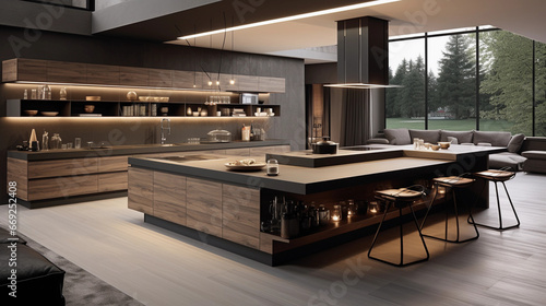 Modern futuristic kitchen design © Milan