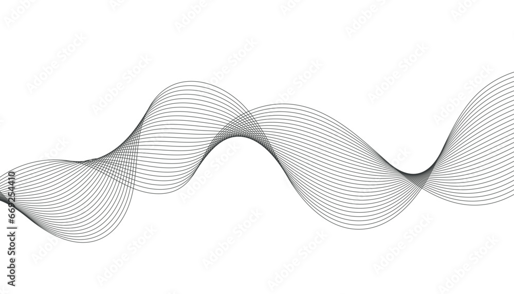 Lines for the background. Black stripes on a white background. Set of wavy lines. Multiple line waves. Creative line art. Grey waves with lines. Vector waves set. Curved wavy line, smooth stripe. Lines for the background. Black stripes on a white background. Set of wavy lines. Multiple line waves. Creative line art. Grey waves with lines. Vector waves set. Curved wavy line, smooth stripe.