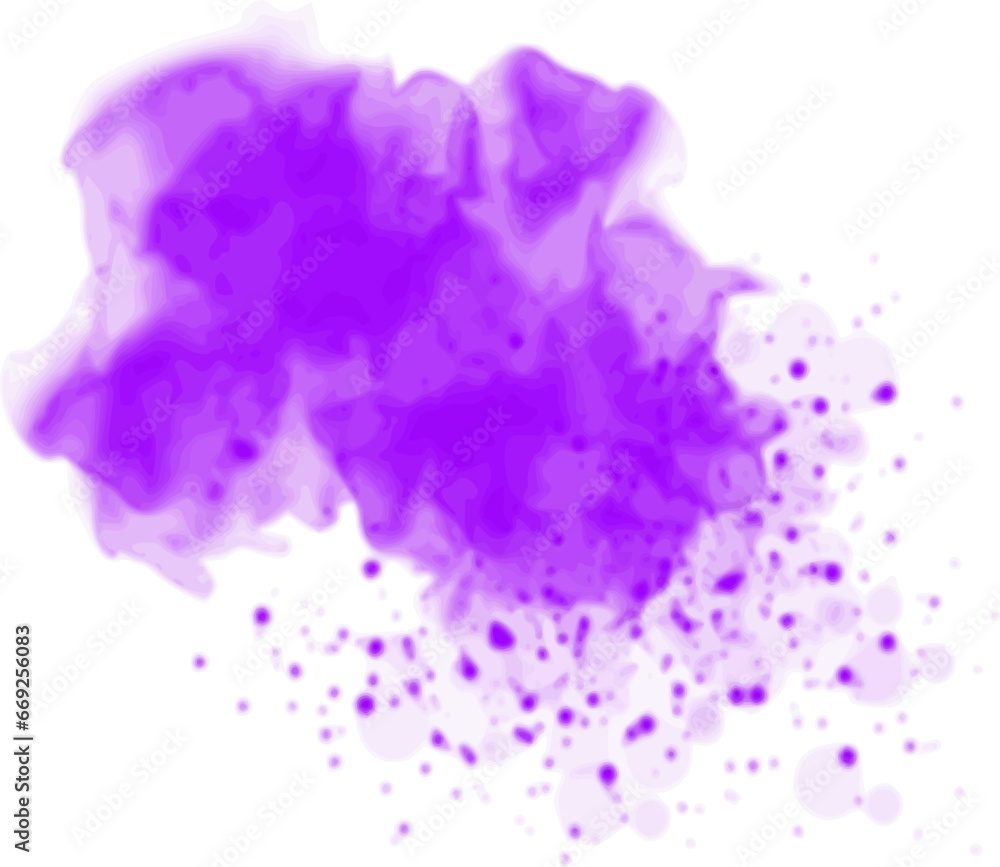 abstract watercolor background splashes pink purple 