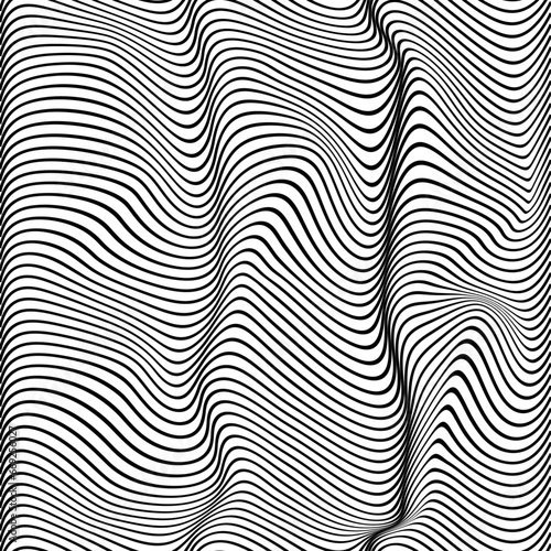 abstract wavy background layers lines vector illustration	
