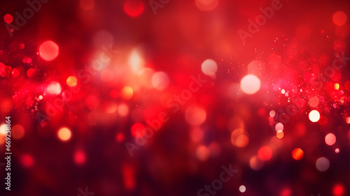 red bokeh background. abstract red background.