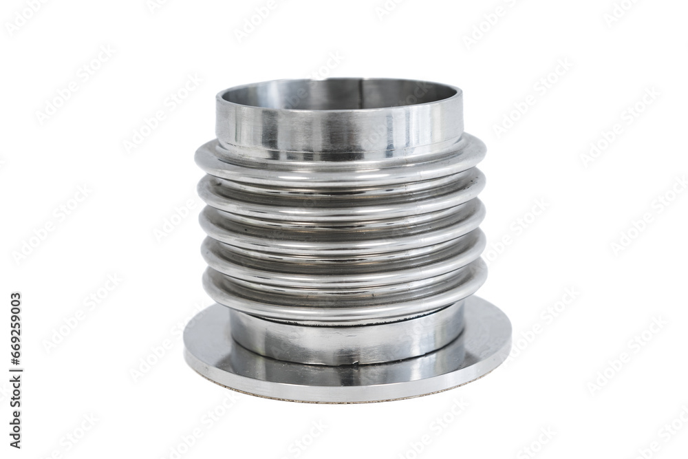Steel bellows compensator for heating lines isolated