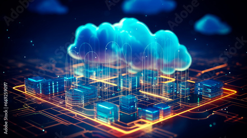 cloud computing technology concept