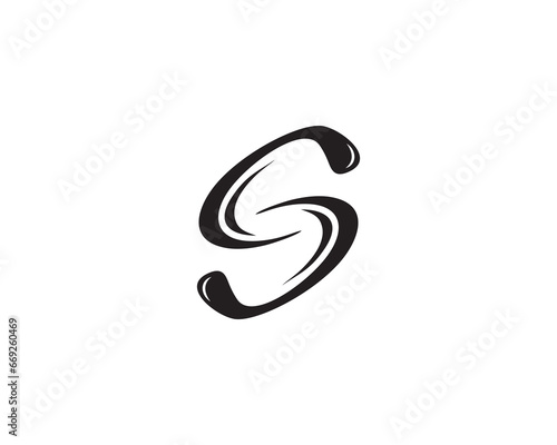 letter S golf logo