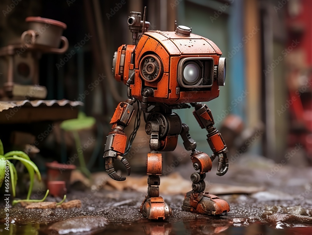 Playful exploration of a toy robot in a miniature city Playful exploration of a toy robot in a miniature city