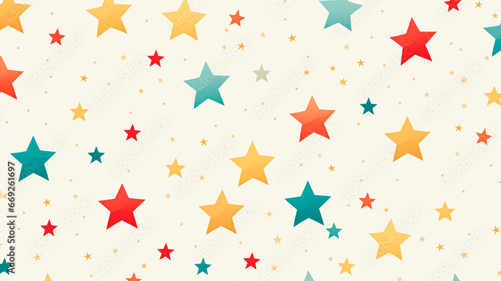 seamless pattern with colorful stars seamless pattern with colorful stars