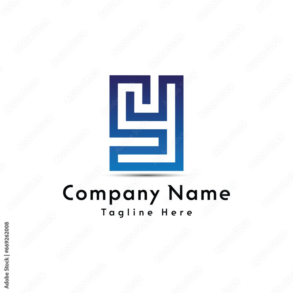 Y letter creative logo design icon
