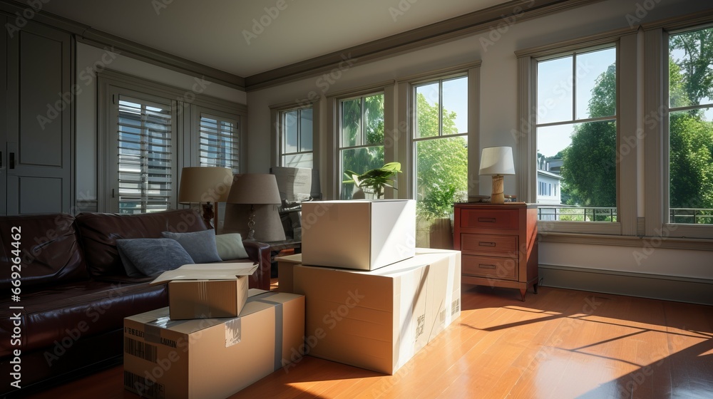A Tight Squeeze: Movers Masterfully Handling a Sofa A Tight Squeeze: Movers Masterfully Handling a Sofa