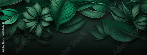 Pattern leaf background green plant tree abstract palm floral wallpaper flower foliage art jungle. Background luxury leaf pattern texture design line summer gold nature monstera fabric golden leaves. © Максим Зайков