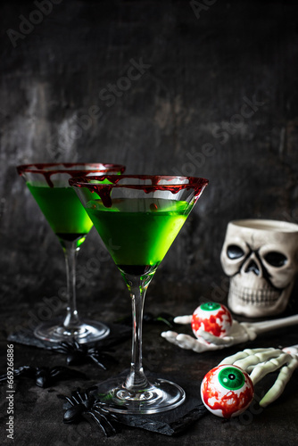 Halloween drinks and  decorations   for Halloween party