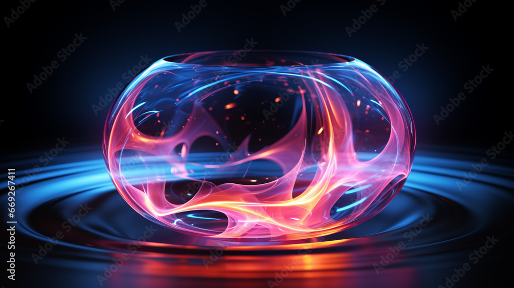 abstract background with glowing sphere abstract background with glowing sphere