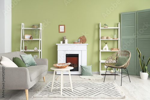 Interior of living room wit...
