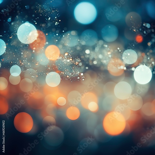 particles bokeh background