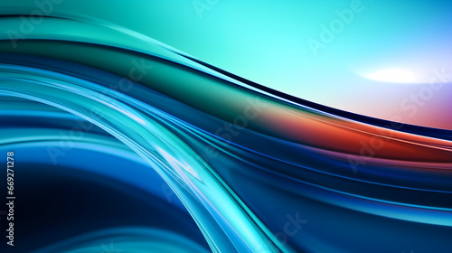 Abstract wavy neon luxury background.