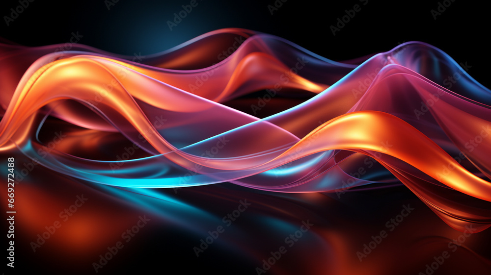 abstract background with glowing fractal lines abstract background with glowing fractal lines