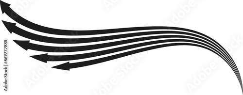 Selecting the direction of the arrow. Vector design ready to use for fabric, textile, wrapping and more. Modern style.