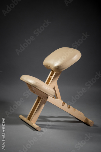 Orthopedic ergonomic chair for correct health posture for office, apartment. Health design furniture