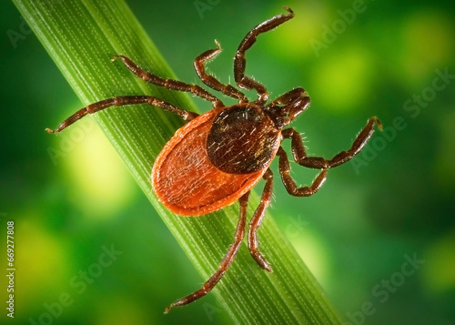 Blacklegged deer tick. Lyme disease is caused by the bacterium Borrelia burgdorferi and rarely, Borrelia mayonii.