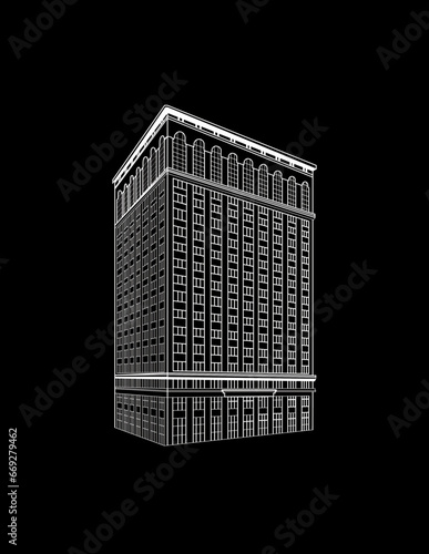 Daniel Burnham • Ford Building • Detroit, Michigan - Negative