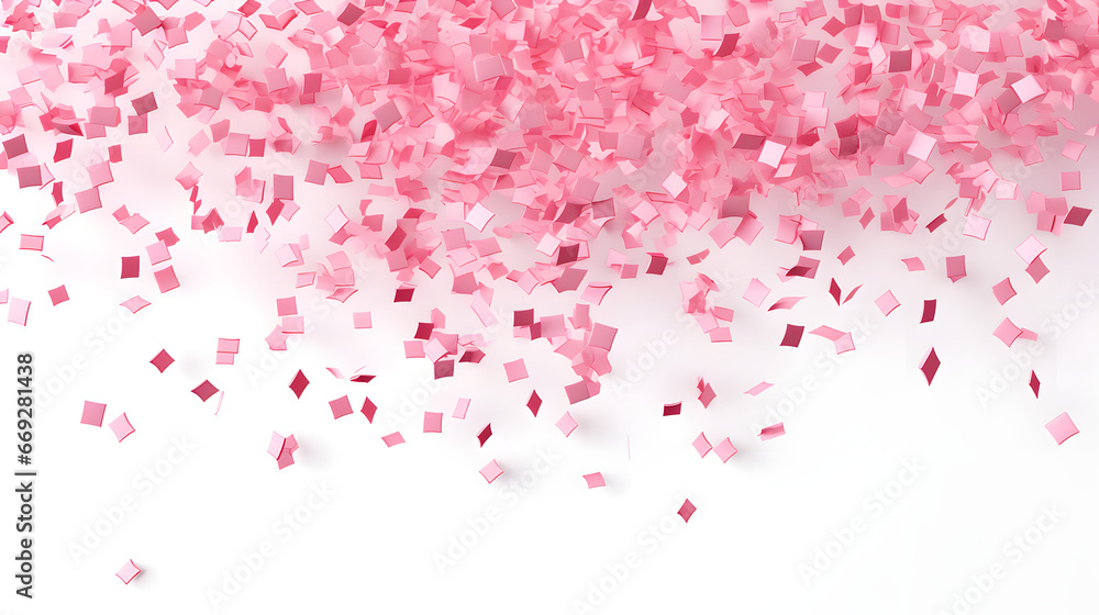 Falling pink Confetti Falling pink Confetti