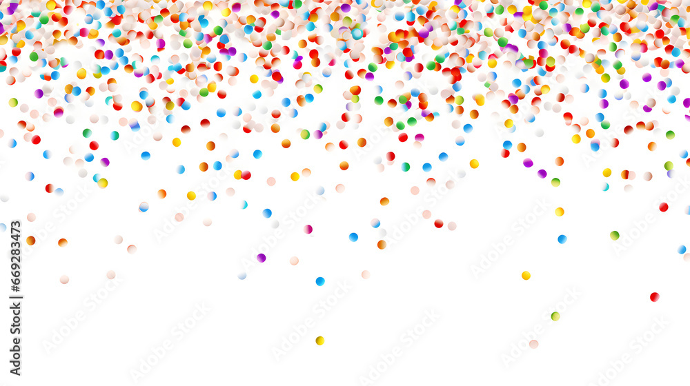  Falling multicolor Confetti