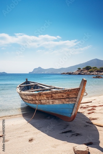 boat on top of a sandy beach