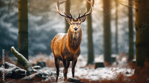Winter Photography: Forest Deer