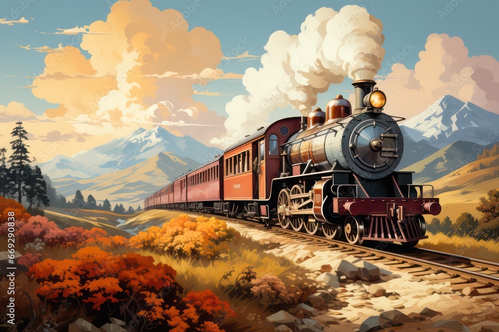 Fototapeta premium old train