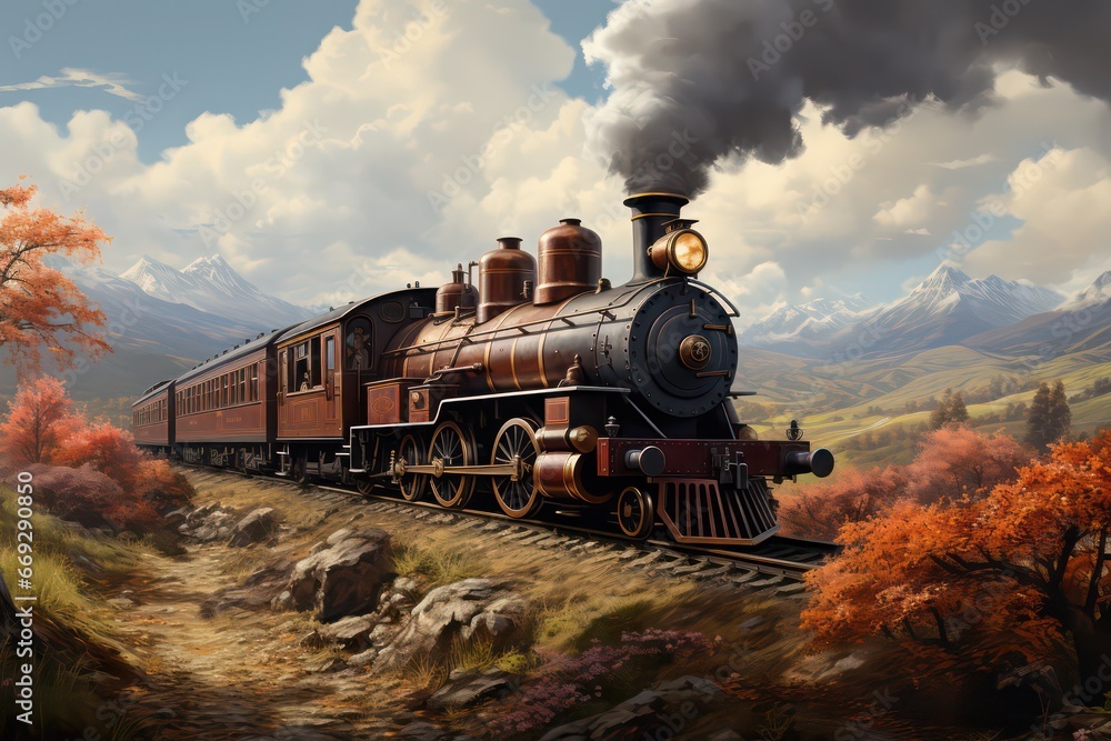 Fototapeta premium old train