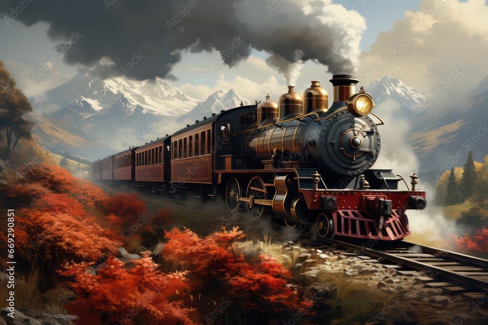 Fototapeta premium old train