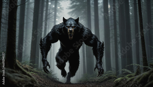 Werewolf on the hunt photo