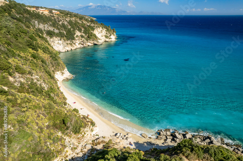 Beautiful Pelagaki sand beach on Zakynthos island  Ionian sea  Greece