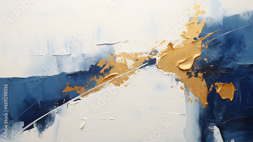 blue and gold metallic paint